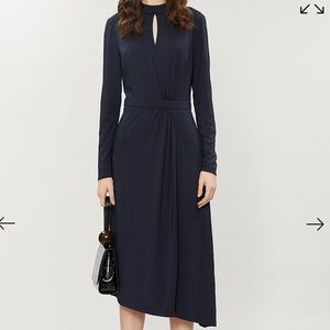 NWT Ted Baker Astrrid asymmetrical jersey dress, Size 3 8 M